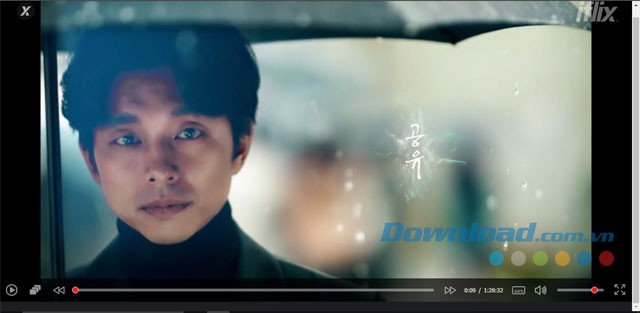 Giao diện xem video có nhiều nút tùy chỉnh của trang web Iflix