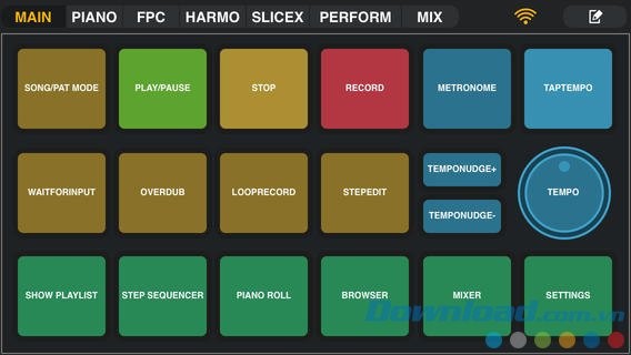 Điều khiển bằng tab