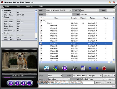 iMacsoft DVD to iPod Converter