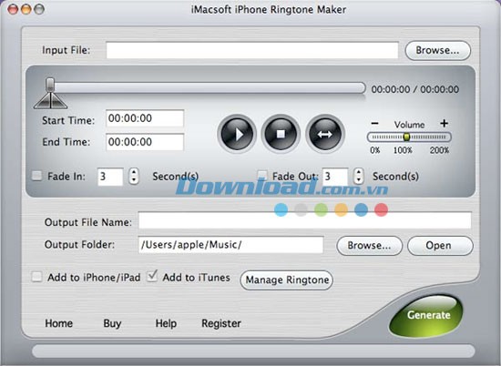 iMacsoft iPhone Ringtone Maker for Mac