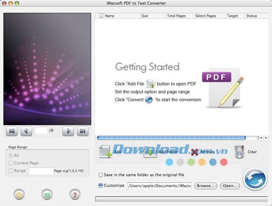 iMacsoft PDF to Text Converter for Mac