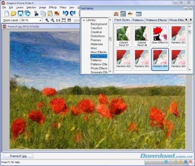 Ứng dụng hỗ trợ thiết kế đồ họa 3D - Imagelys Picture Styles