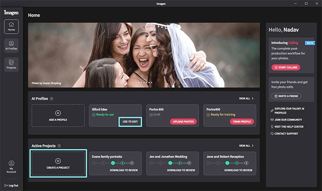 Giao diện trực quan, dễ sử dụng của Imagen Free