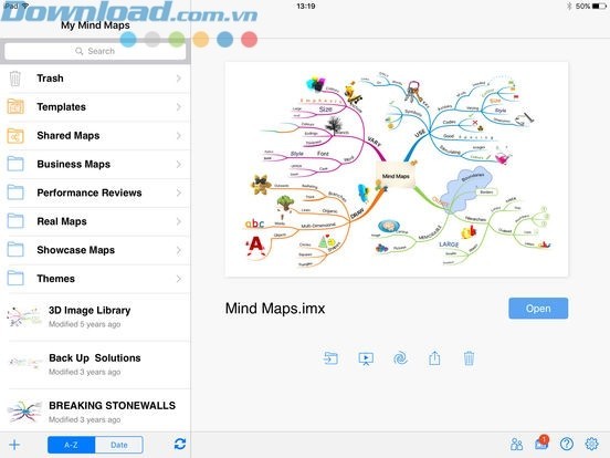 Vẽ sơ đồ tư duy ngay trên iPad
