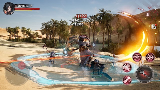 Sử dụng các nút hành động để kết hợp các kỹ năng khác nhau