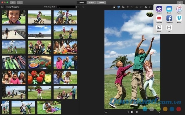 iMovie cho Mac cung cấp cách sáng tạo video phong cách điện ảnh thú vị