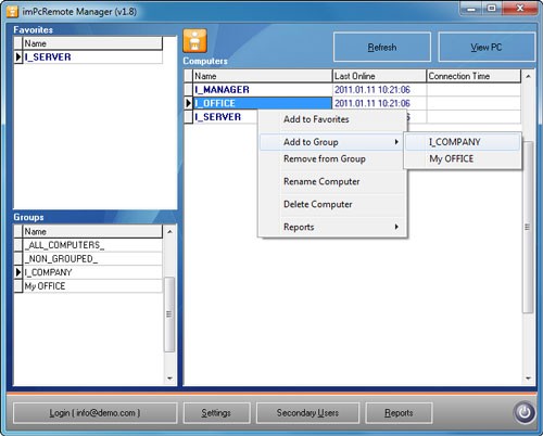 imPcRemote Manager Pro
