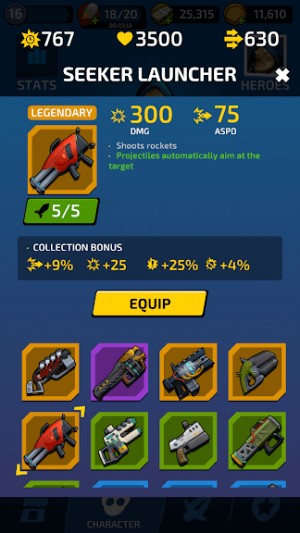 Mở khóa các vũ khí độc đáo