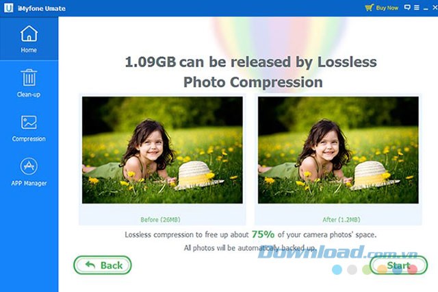 Nén ảnh giữ nguyên chất lượng gốc