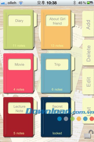 In My Note Lite for iOS