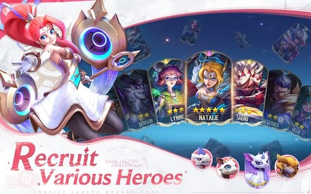 Triệu hồi các anh hùng mạnh mẽ khác nhau trong Inariel Legend: Dragon Hunt