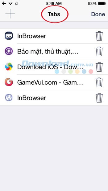 Duyệt web trên nhiều tab
