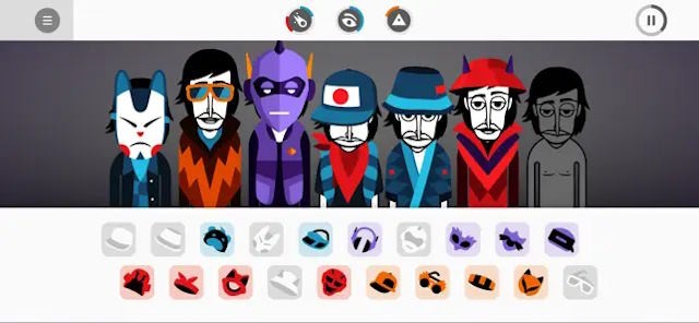 Bảy nhân vật sẽ xuất hiện cùng với các biểu tượng khác nhau ở phía dưới