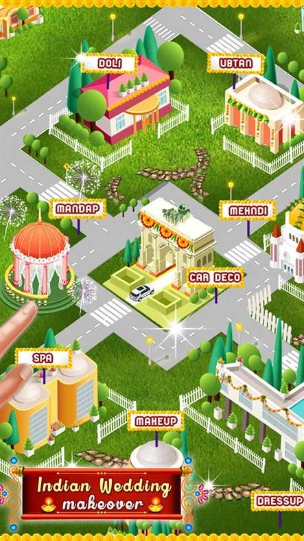 Indian Wedding Dressup & Makeover có rất nhiều địa điểm cưới và trăng mật lãng mạn