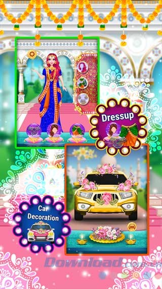 Thay đồ cô dâu và trang trí xe cưới