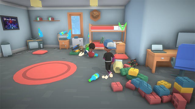 Indoor Kickball đẩy bạn vào đấu trường hỗn loạn dạng 1v1 với rất nhiều chướng ngại vật, đồ đạc