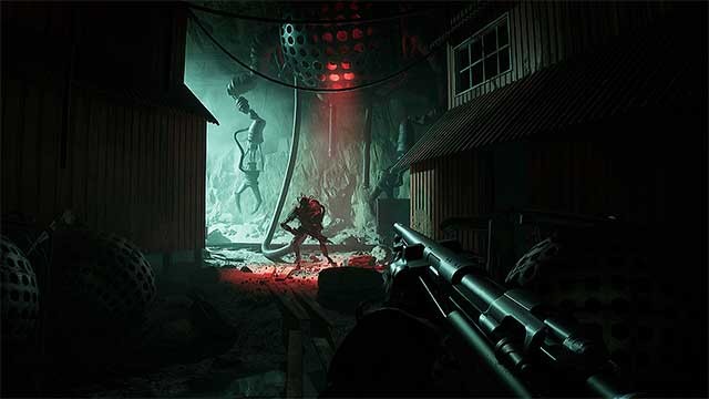 Khám phá, tìm vật phẩm và chiến đấu với quái vật AI đáng sợ