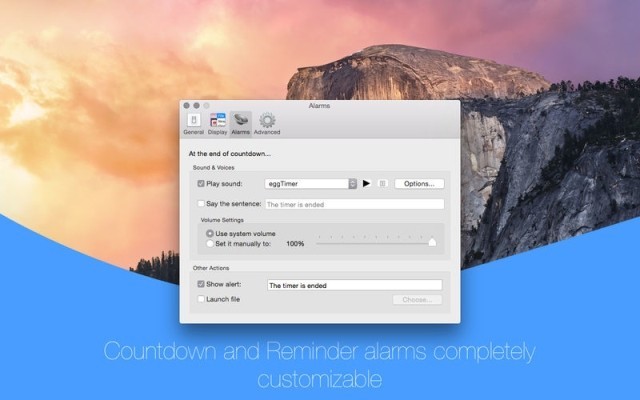 InerziaTimer cho Mac thực hiện đếm ngược và nhắc nhở cùng lúc
