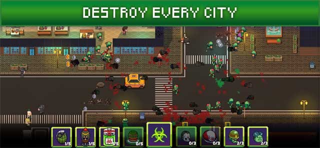 Phá hủy toàn bộ thành phố và hủy diệt toàn cầu trong Infectonator 3: Apocalypse