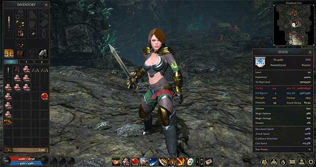 Bạn có thể tự do tạo nhân vật mình yêu ý thích trong Inferna