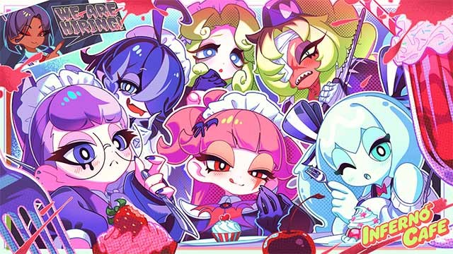 Inferno Cafe là game tiệm cà phê quái vật hầu gái theo phong cách hài hước lãng mạn đen tối