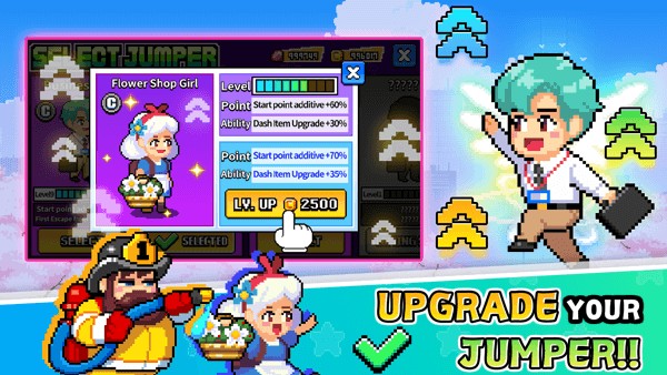 Nâng cấp được chỉ số của kỹ năng nhân vật lên mức tối đa