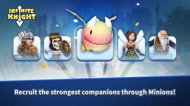 Triệu hồi những người bạn đồng hạnh mạnh mẽ của bạn khi phiêu lưu trong Infinite Knight