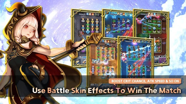 Sử dụng các hiệu ứng skin chiến đấu để giành chiến thắng trận chiến trong game Infinity Battle Party