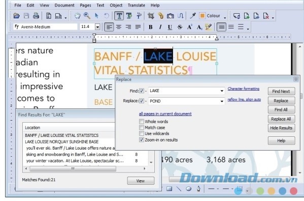 Infix Pro cho Mac hỗ trợ tìm và thay thế đoạn văn, chữ bất kỳ