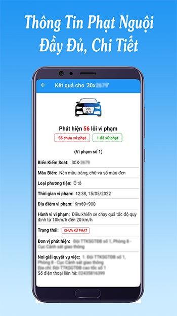 Thông tin phạt nguội