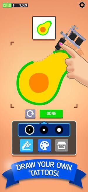 Thực hiện xăm các hình khác nhau