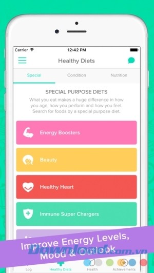 Inlivo cho iOS tăng cường sức khỏe