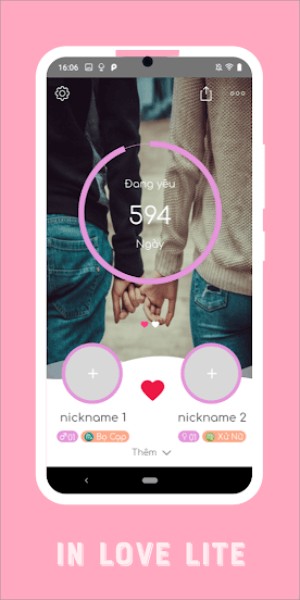 inlove là app đếm ngày yêu nhau cho các cặp đôi