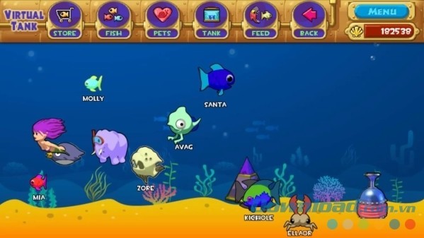 Game nuôi cá diệt quái vật hấp dẫn Insane Aqurium Deluxe cho Android