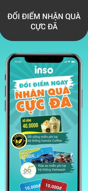 Tích điểm nhận quà tên INSO