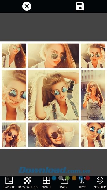 Biến ảnh trở nên phong cách hơn với Insta Square Size - No Crop