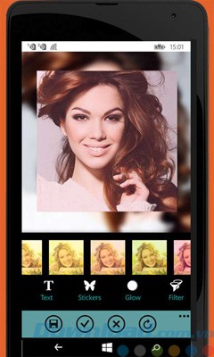 InstaBeauty Selfies trên điện thoại