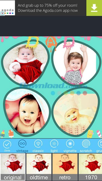 Áp dụng bộ lọc cho từng ảnh