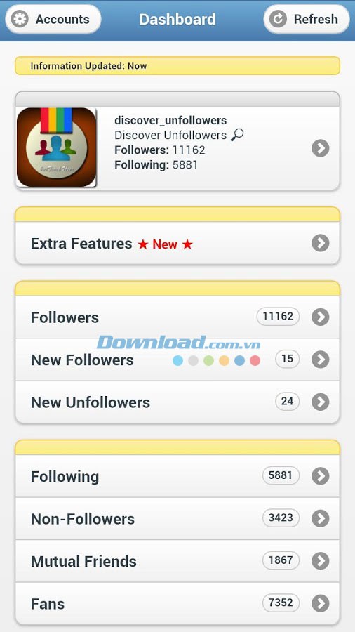 InstaFollow for Android