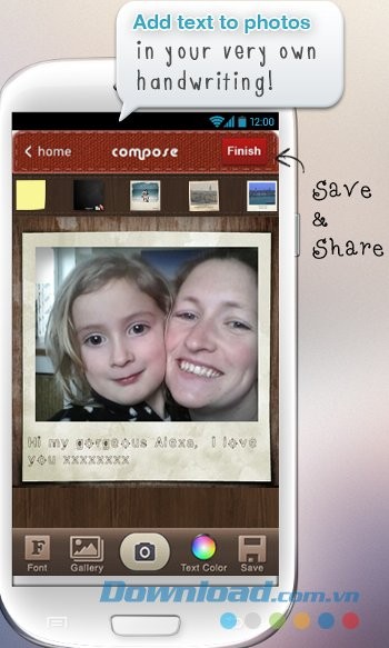 Chèn chữ viết tay vào ảnh