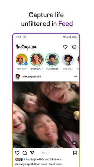 Lưu lại những khoảnh khắc với Feed