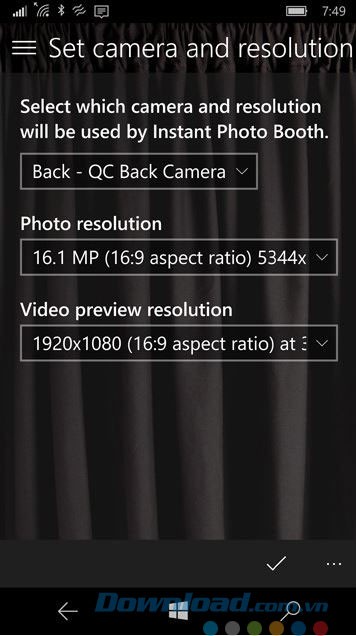 Thiết lập camera
