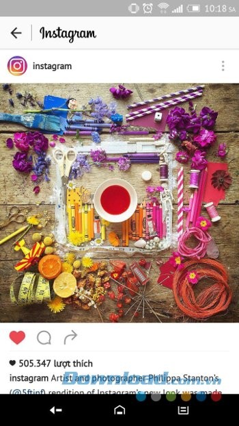 Chọn ảnh trên InstaSave for Instagram