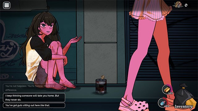 Khám phá hành trình sinh tồn trên phố của cô bé ăn xin trong Interdimensional Vending Machine