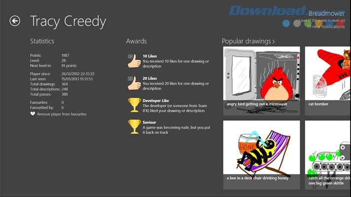 Xem hồ sơ của người chơi trên Interference