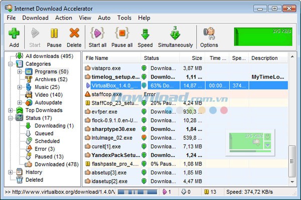 Internet Download Accelerator