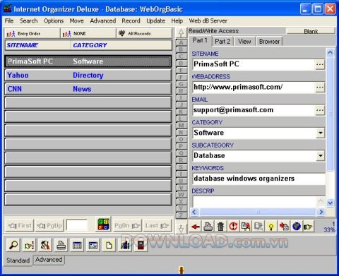 Internet Organizer Deluxe