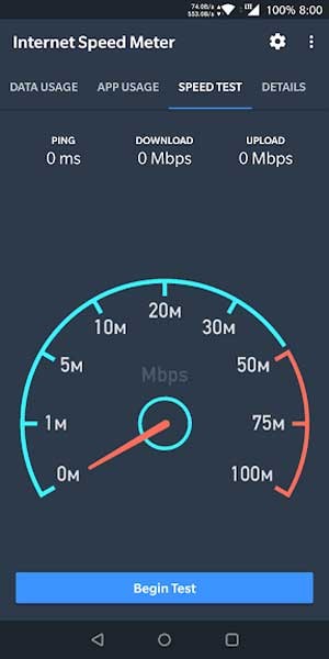 Kiểm tra tốc độ mạng với Internet Speed Meter