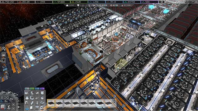 Thiết lập hệ thống tự động hóa và phát triển công nghệ trong khi chơi Interstellar Rift game