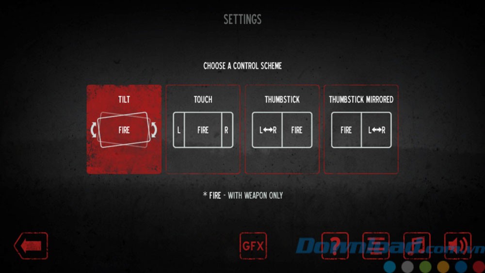Lựa chọn kiểu thao tác trên điện thoại